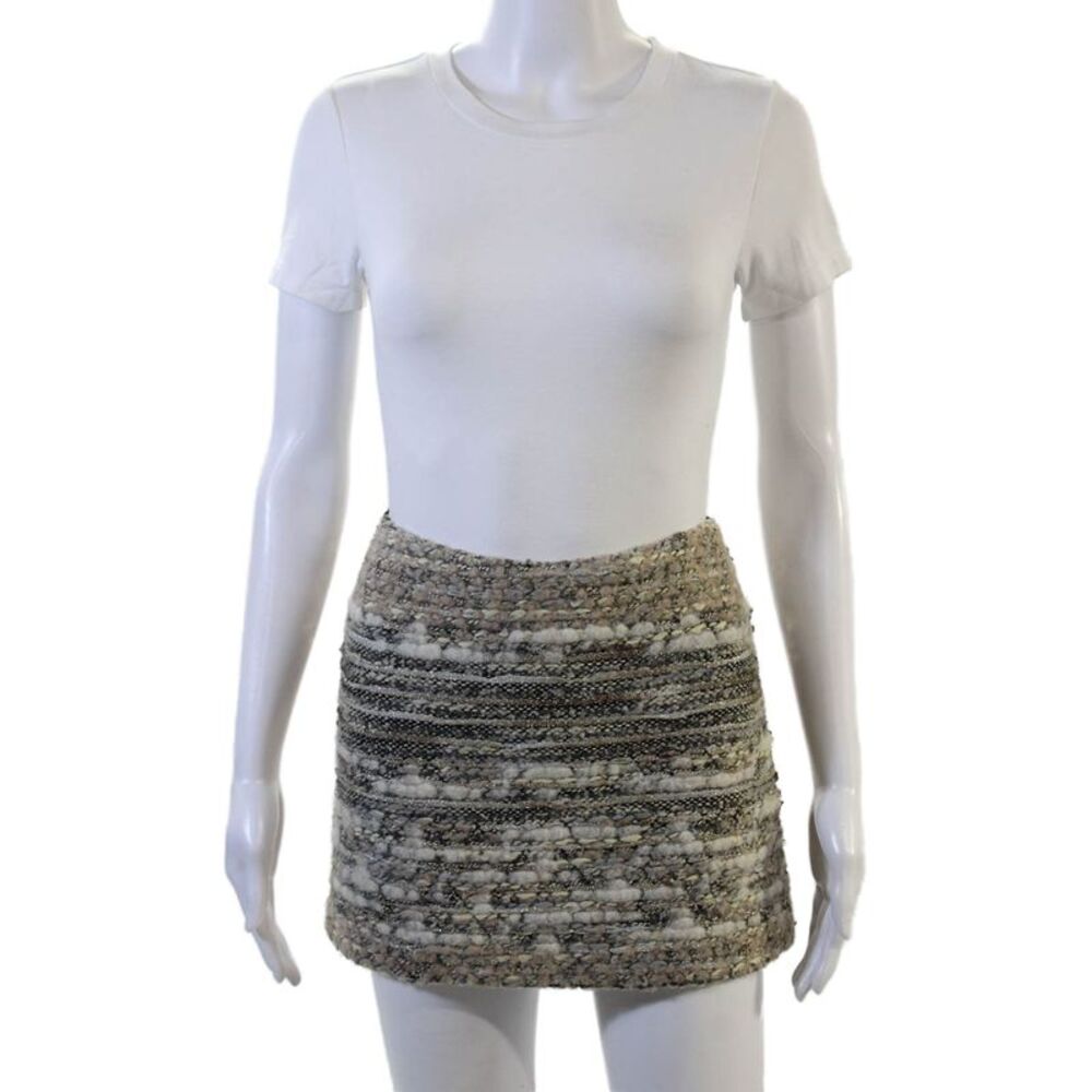 Gryphon New York Womens Mini Skirt Beige Size S